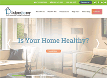 Tablet Screenshot of indoordoctor.com